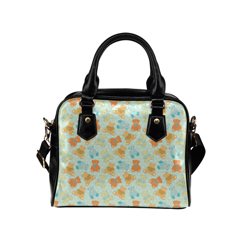 Bear Pattern Print Design 02 Shoulder Handbag