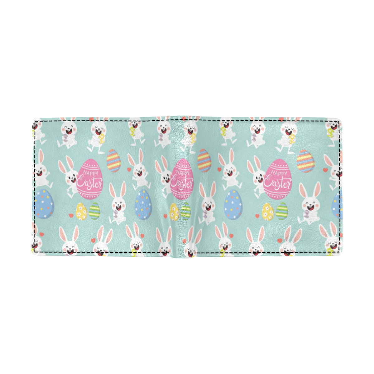 Easter Eggs Pattern Print Design RB014 Men's ID Card Wallet