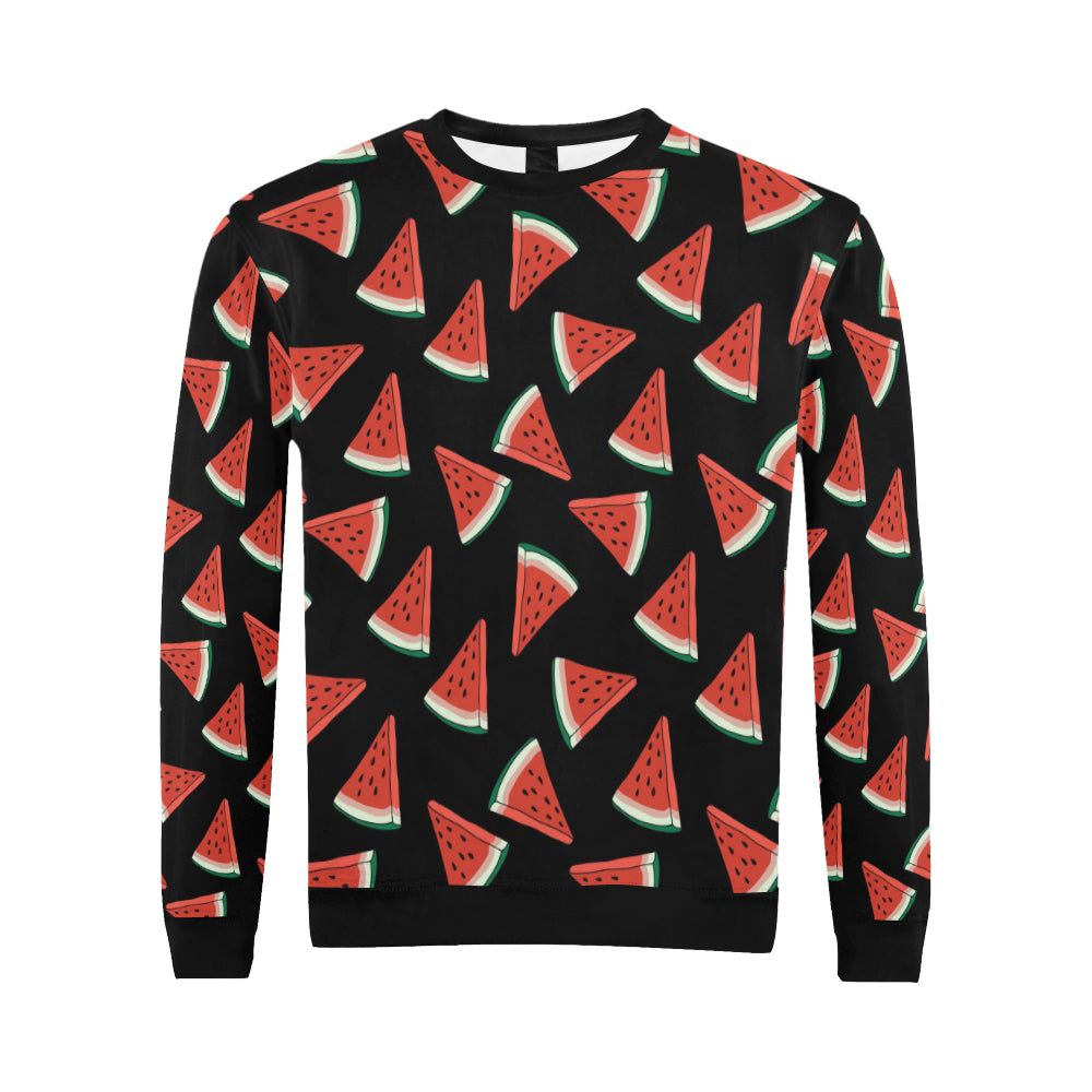 Watermelon Pattern Print Design WM01 Men Long Sleeve Sweatshirt