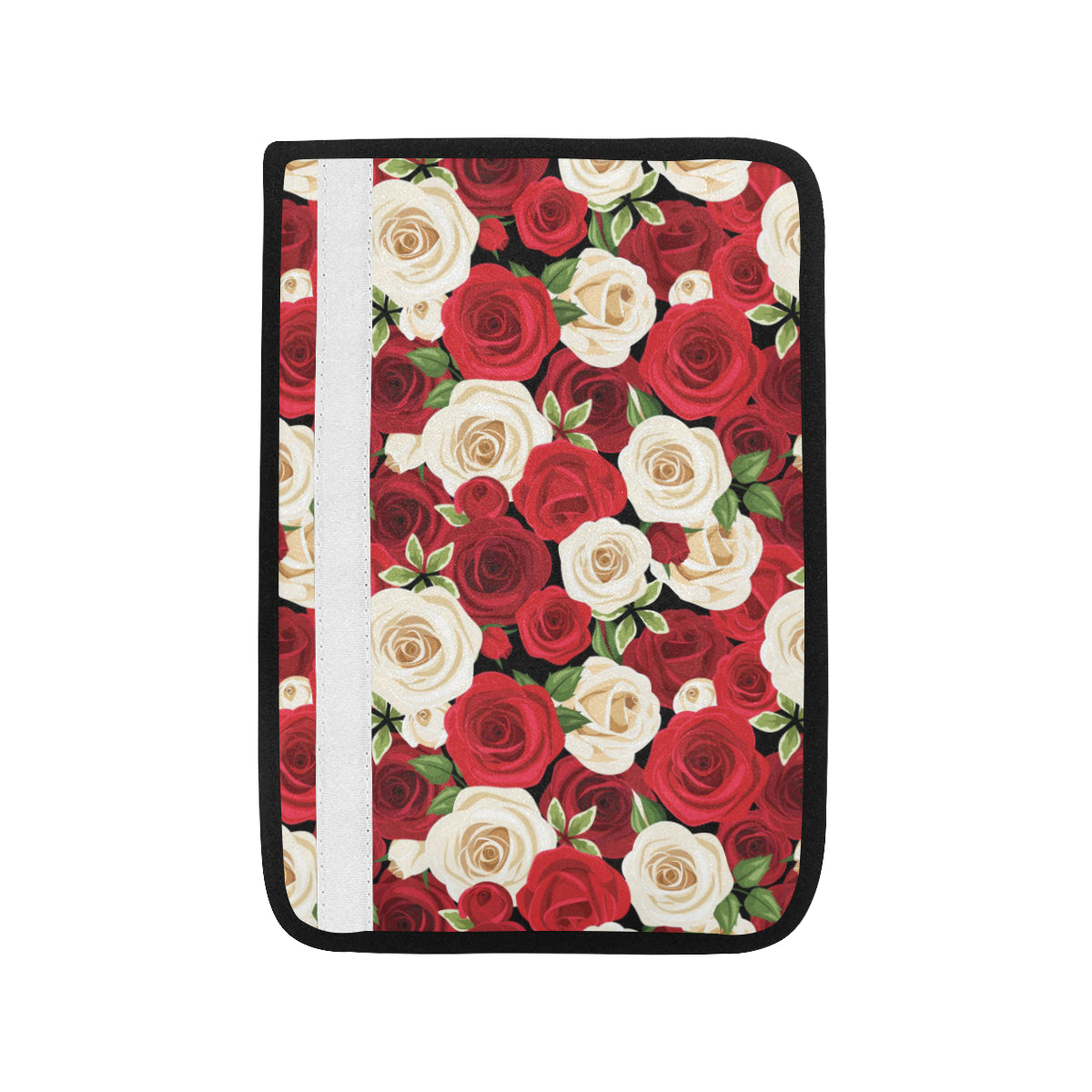 Rose Pattern Print Design RO06 Car Seat Belt Cover