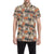 Chicken Evolution Pattern Men's Short Sleeve Button Up Shirt