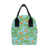 Bird Of Paradise Pattern Print Design BOP04 Insulated Lunch Bag