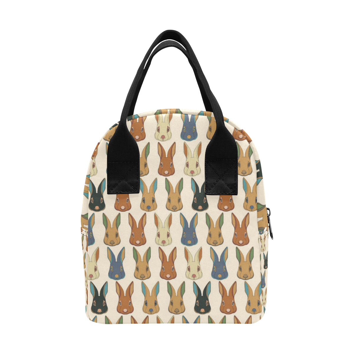 Rabbit Pattern Print Design RB04 Insulated Lunch Bag