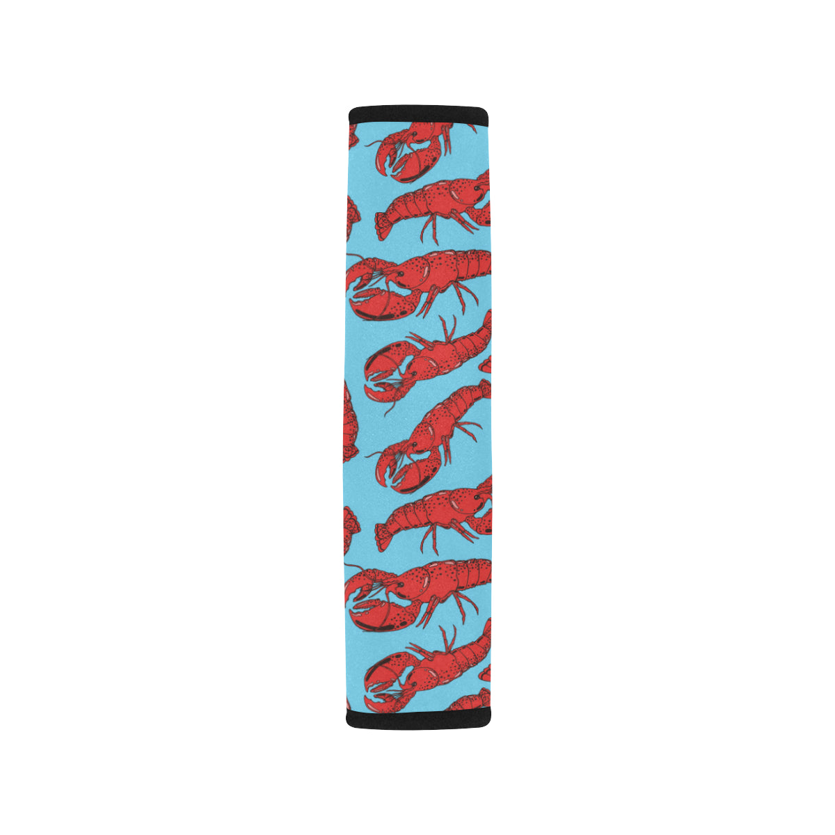 Lobster Red Pattern Print Design 03 Car Seat Belt Cover