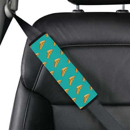Pizza Pattern Print Design A03 Car Seat Belt Cover
