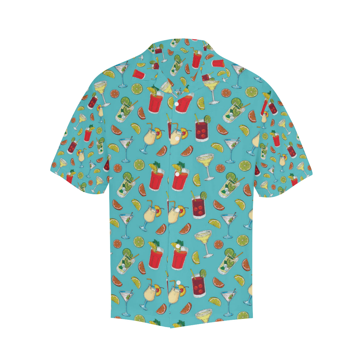 Cocktail Pattern Print Design 05 Men's Hawaiian Shirt