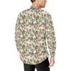 Butterfly Flower Pattern Print Design 06 Men's Long Sleeve Shirt