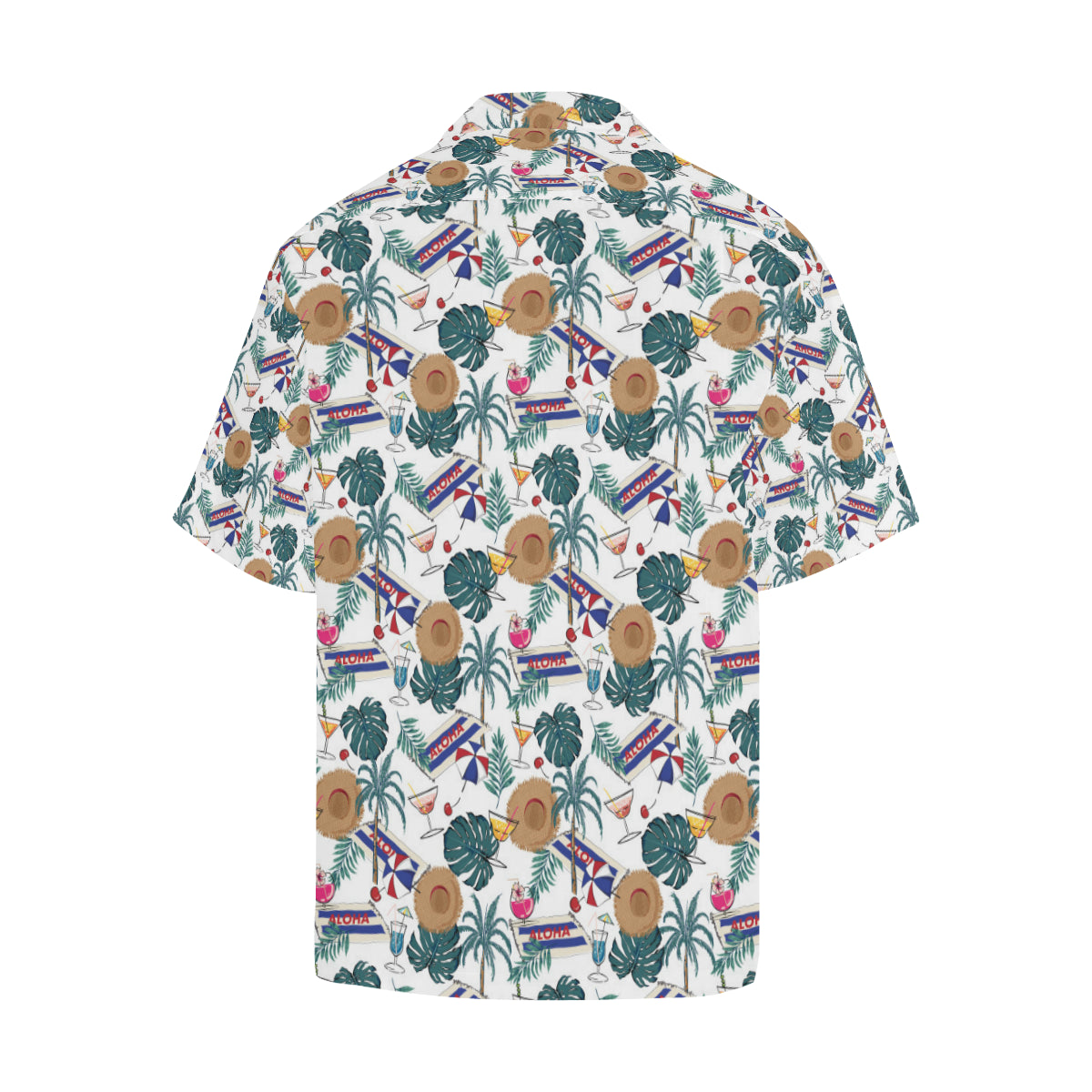 Aloha Hawaii Beach Pattern Print Design 04 Men's Hawaiian Shirt