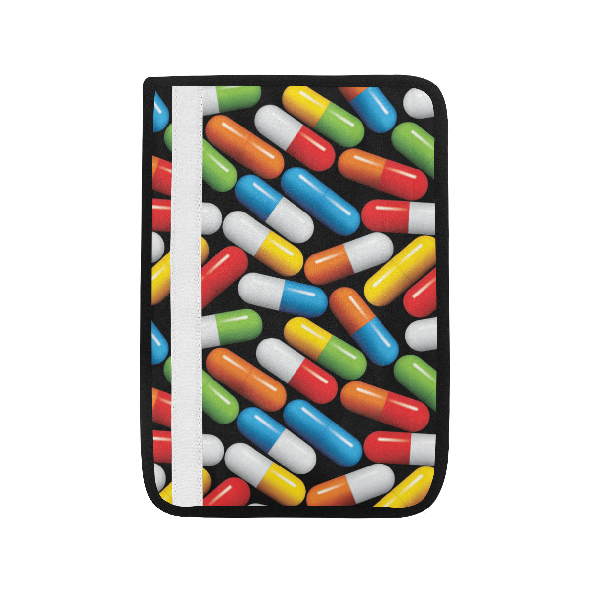Pill Pattern Print Design A02 Car Seat Belt Cover