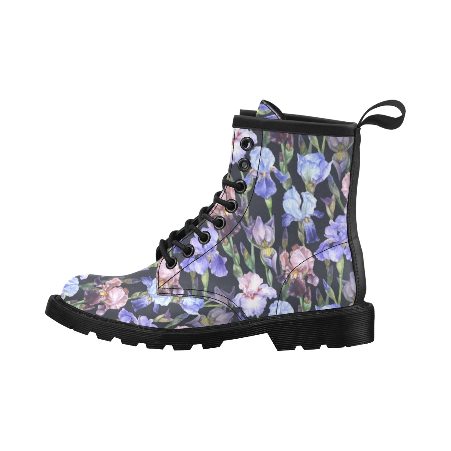 Iris Pattern Print Design IR04 Women's Boots