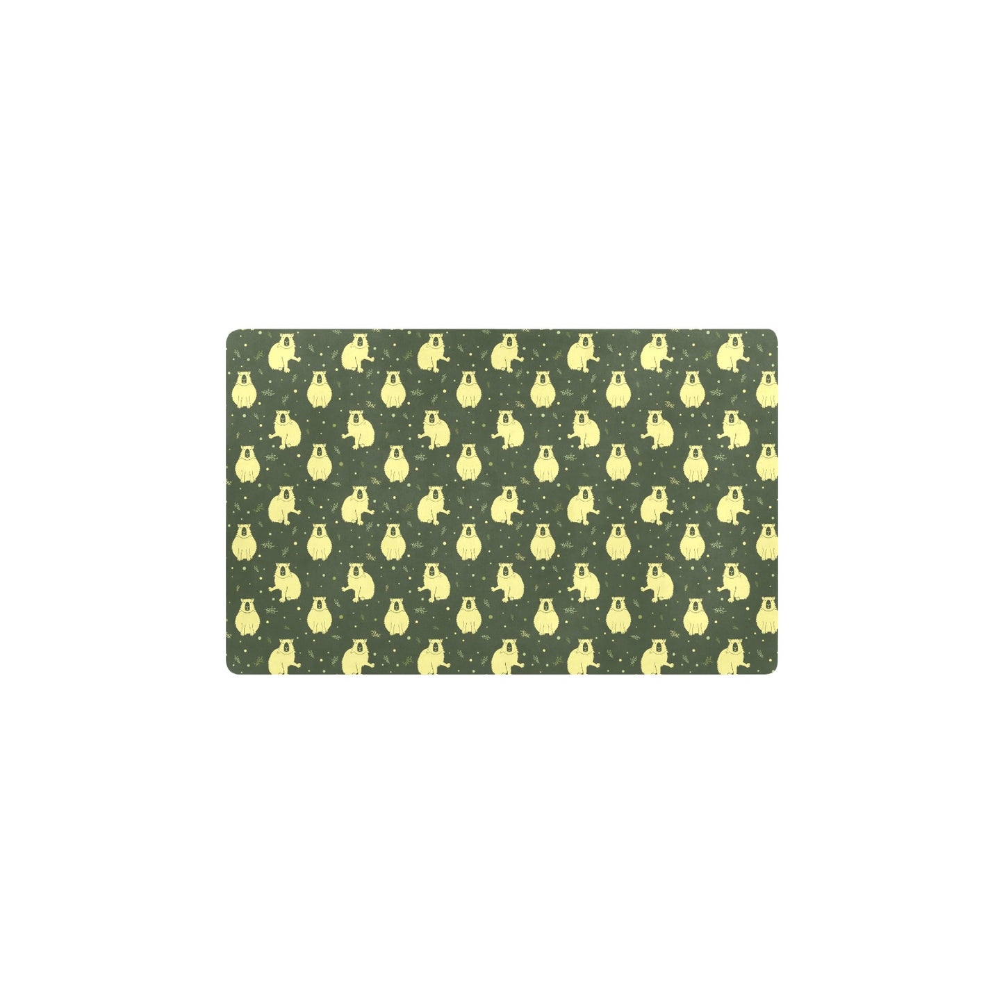 Capybara Pattern Print Design 03 Kitchen Mat