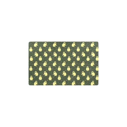Capybara Pattern Print Design 03 Kitchen Mat