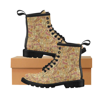 Hippie Print Design LKS305 Women's Boots