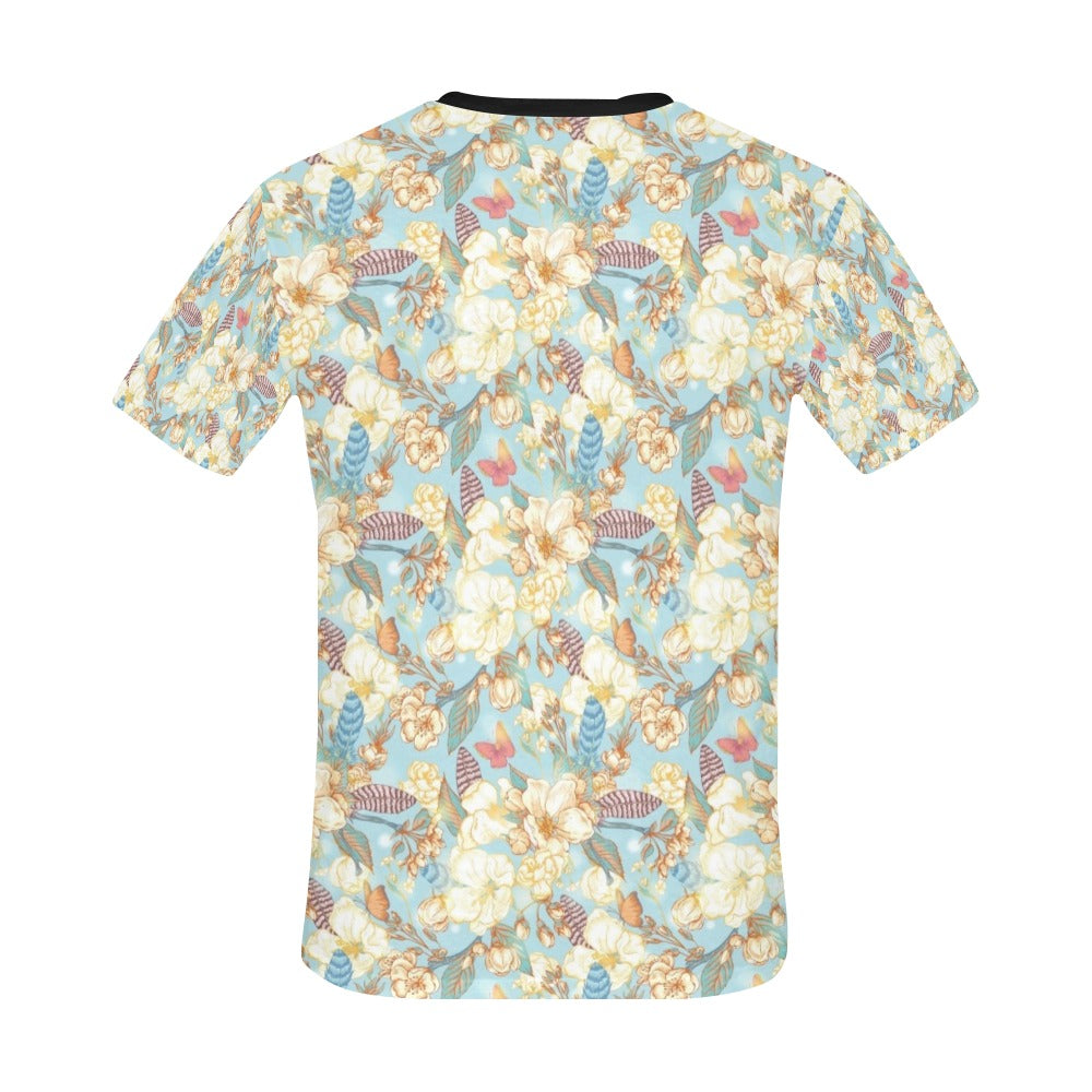 Summer Floral Print Design LKS302 Men's All Over Print T-shirt