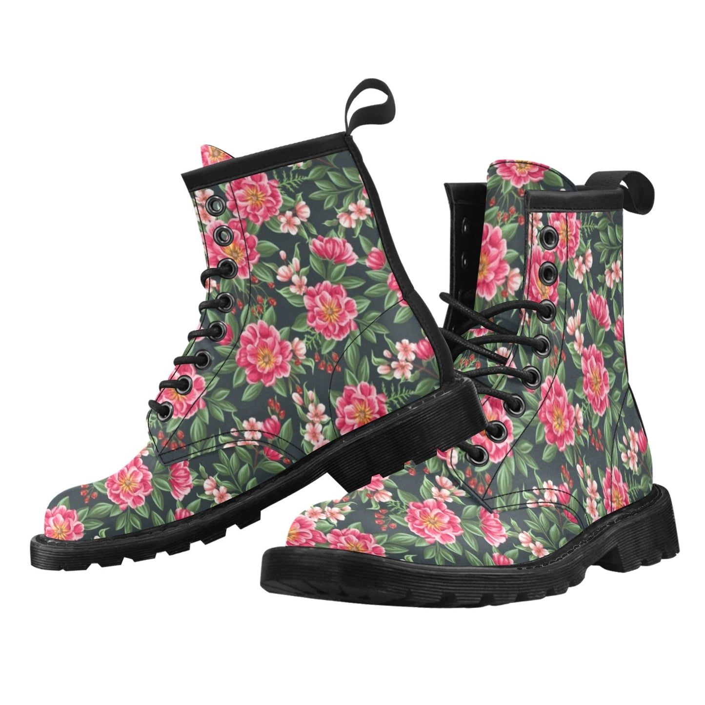 Summer Floral Pattern Print Design SF06 Women's Boots