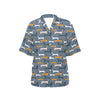 Dachshund Pattern Print Design 012 Women's Hawaiian Shirt