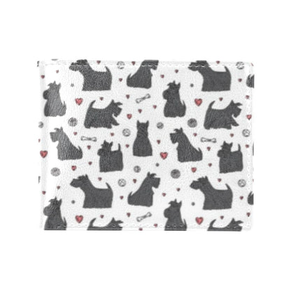Scottish Terriers Print Design LKS3015 Men's ID Card Wallet