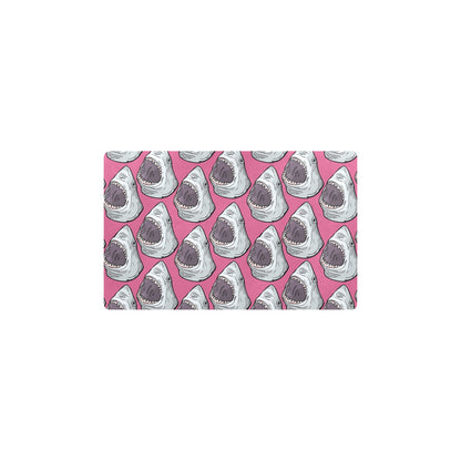 Great White Shark Pattern Print Design 01 Kitchen Mat