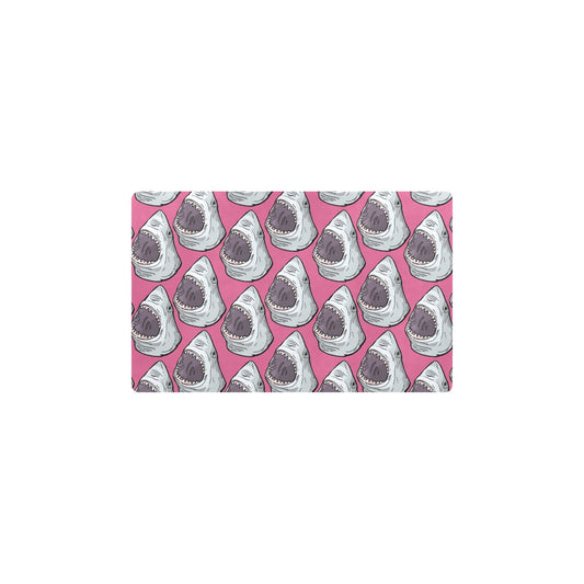 Great White Shark Pattern Print Design 01 Kitchen Mat