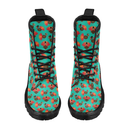 Turkey Print Design LKS402 Women's Boots