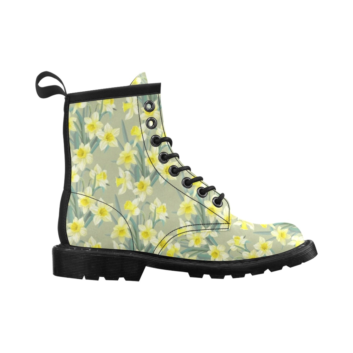 Daffodils Pattern Print Design DF01 Women's Boots