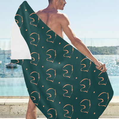 Horse Head Print Design LKS302 Beach Towel 32" x 71"