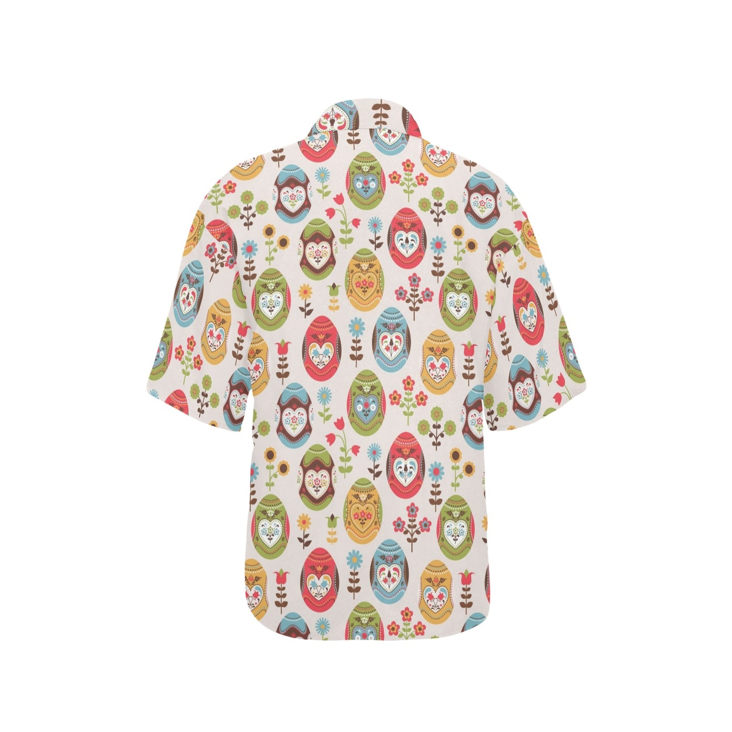 Easter Eggs Pattern Print Design RB011 Women's Hawaiian Shirt