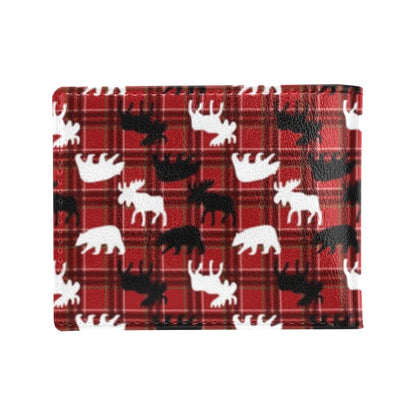 Moose Print Design LKS401 Men's ID Card Wallet