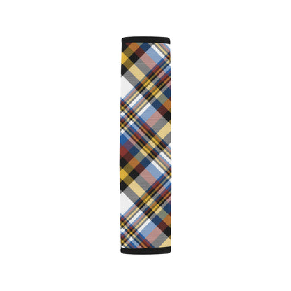 Madras Pattern Print Design 01 Car Seat Belt Cover
