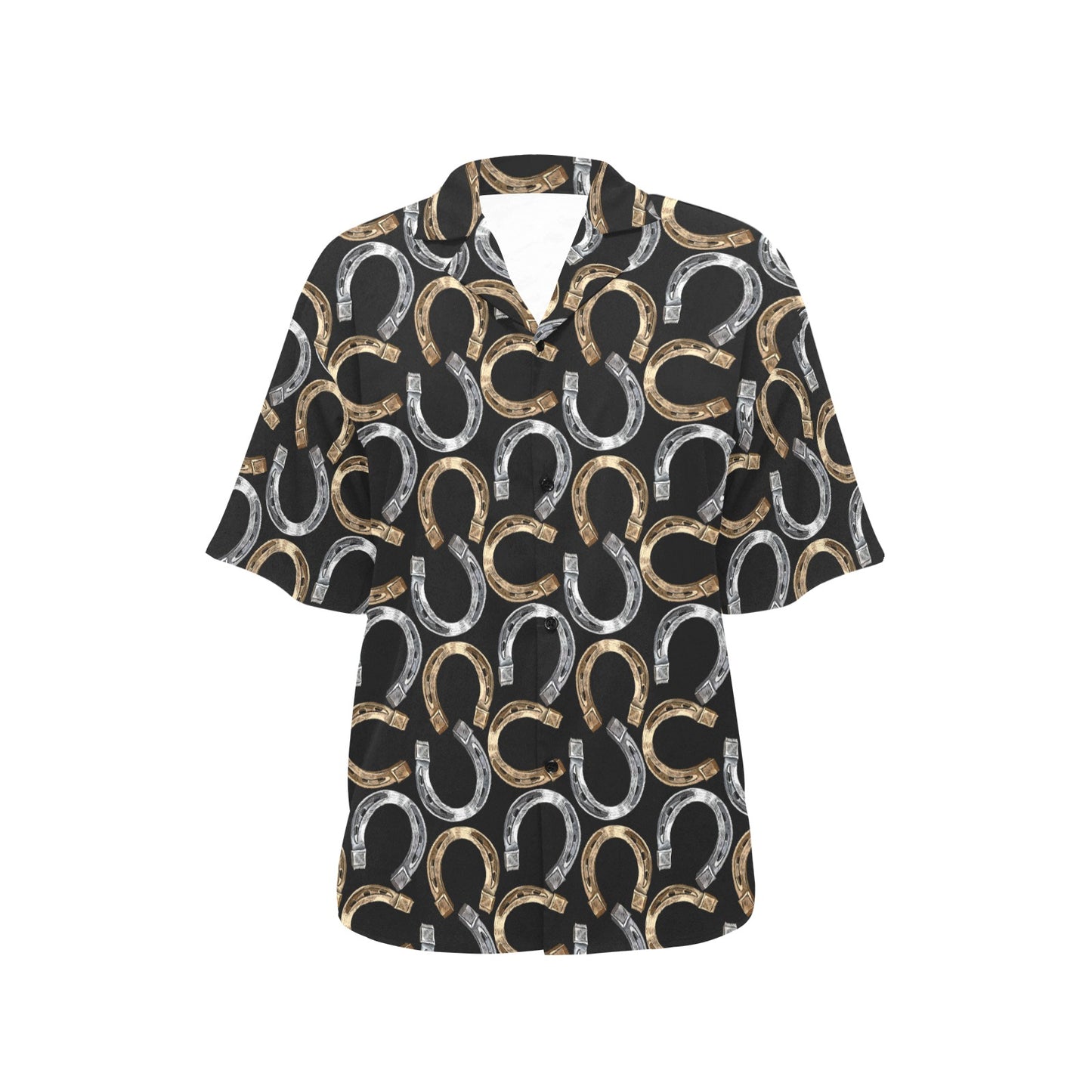Horseshoe Print Design LKS305 Women's Hawaiian Shirt
