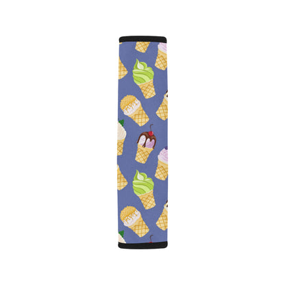 Ice Cream Pattern Print Design IC03 Car Seat Belt Cover