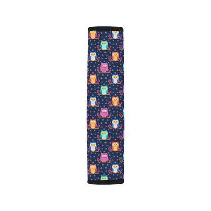 Owl Cute Themed Design Print Car Seat Belt Cover