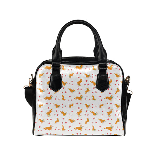 Cardigan Welsh Corgis Pattern Print Design 04 Shoulder Handbag