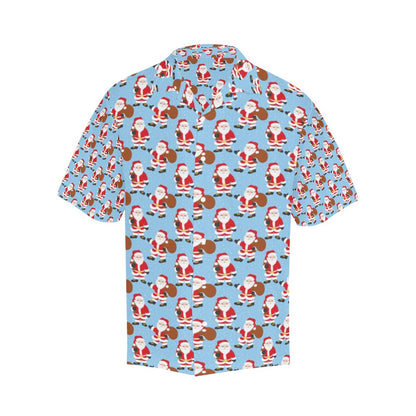 Santa Christmas Themed Print Design LKS305 Men's Hawaiian Shirt