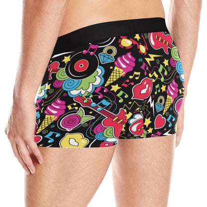 Pop Art Pattern Print Design A04 Men's Boxer Briefs