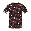 Skull With Red Dragon Print Design LKS304 Men's All Over Print T-shirt