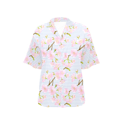 Pink Cherry Blossom Sakura Women's Hawaiian Shirt