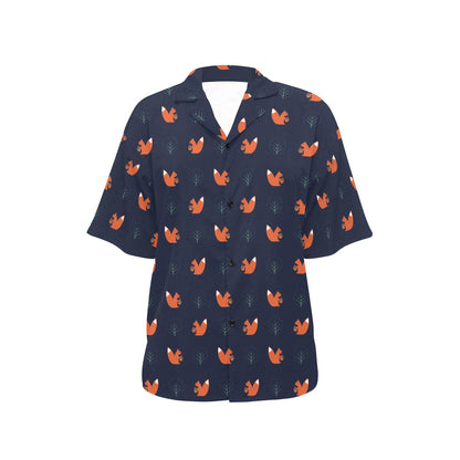 Squirrel Print Design LKS303 Women's Hawaiian Shirt