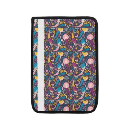 Mermaid Pattern Print Design 08 Car Seat Belt Cover