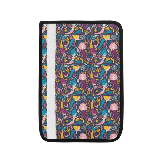 Mermaid Pattern Print Design 08 Car Seat Belt Cover