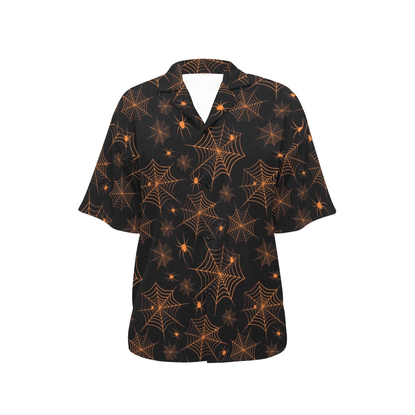 Spider Web Print Design LKS306 Women's Hawaiian Shirt