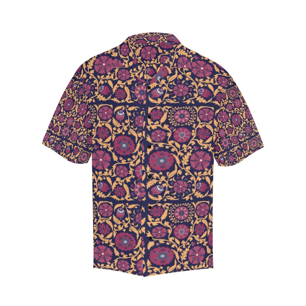Suzani Print Design LKS303 Men's Hawaiian Shirt