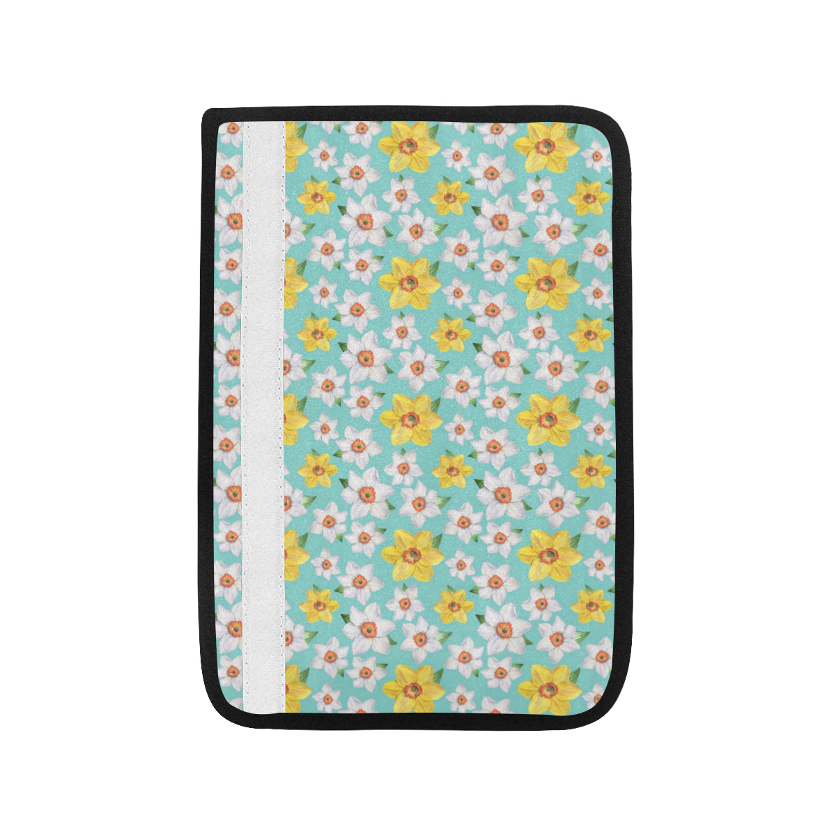 Daffodils Pattern Print Design 02 Car Seat Belt Cover