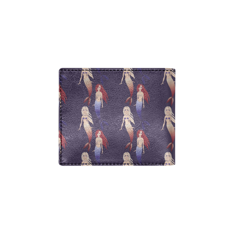 Mermaid Pattern Print Design 02 Men's ID Card Wallet