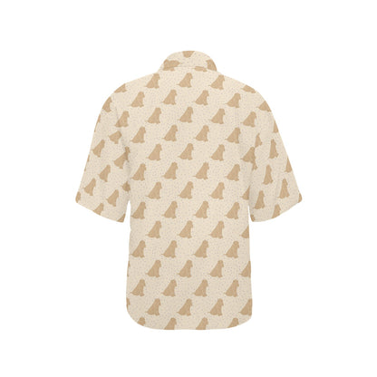 Chinese Shar Pei Pattern Print Design 01 Women's Hawaiian Shirt