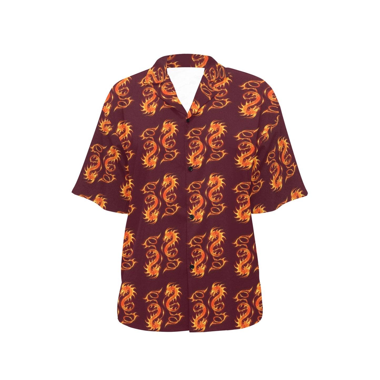 Dragons Fire Design Women's Hawaiian Shirt