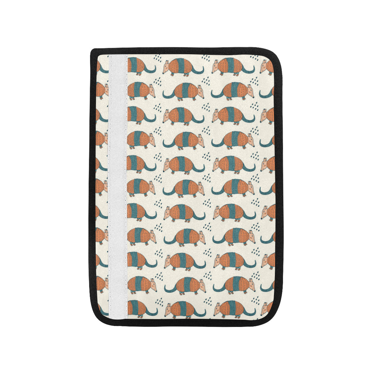 Armadillo Pattern Print Design 01 Car Seat Belt Cover