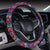 Boho Pattern Print Design 06 Steering Wheel Cover with Elastic Edge