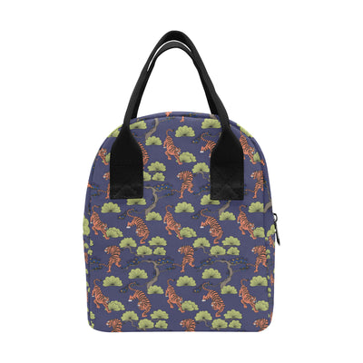 Tiger Pattern Japan Style Insulated Lunch Bag