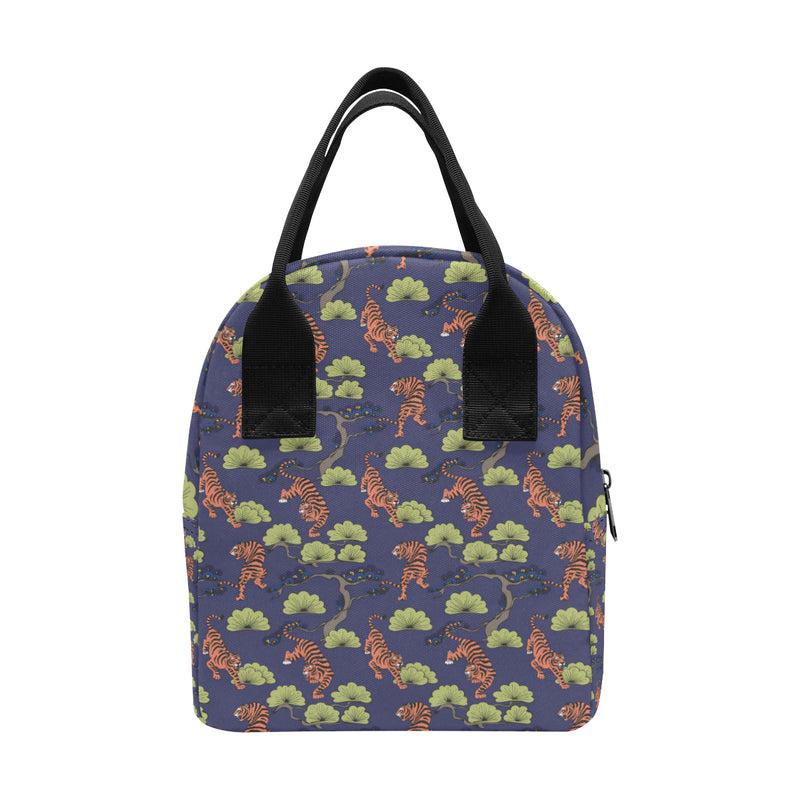 Tiger Pattern Japan Style Insulated Lunch Bag